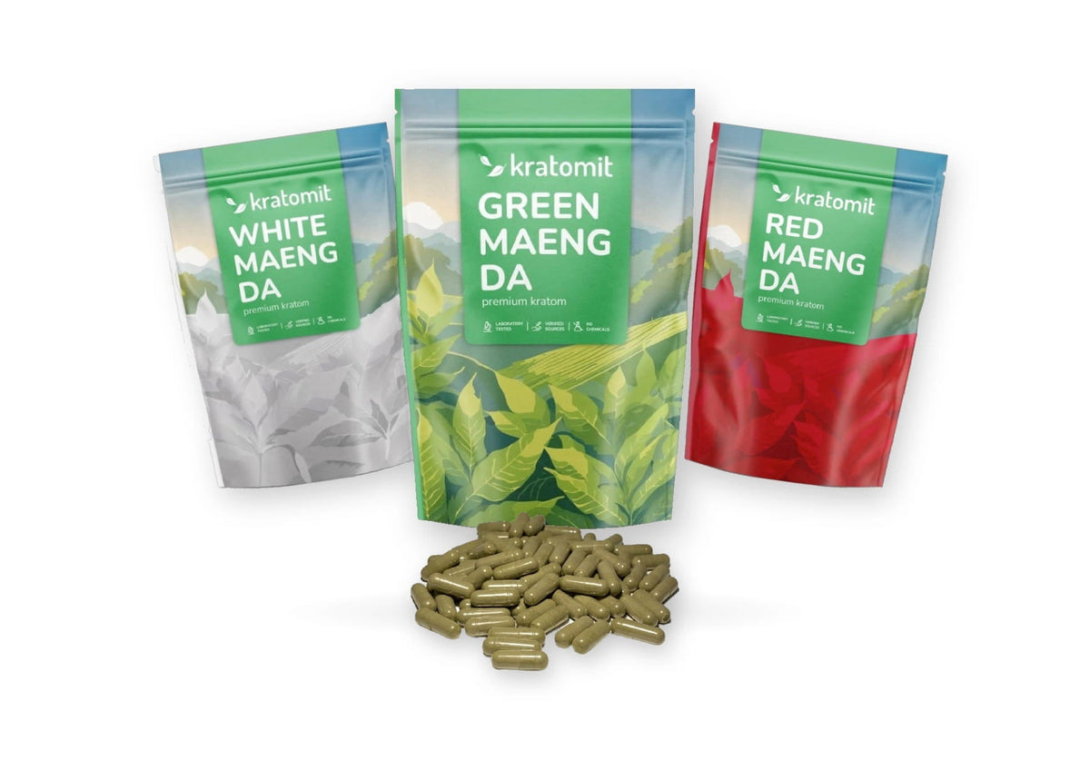 Full Kratomit range of kratom powders, capsules, tablets and extracts