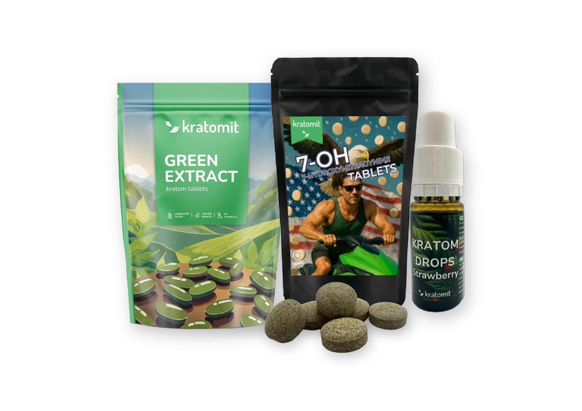 Concentrated kratom extracts