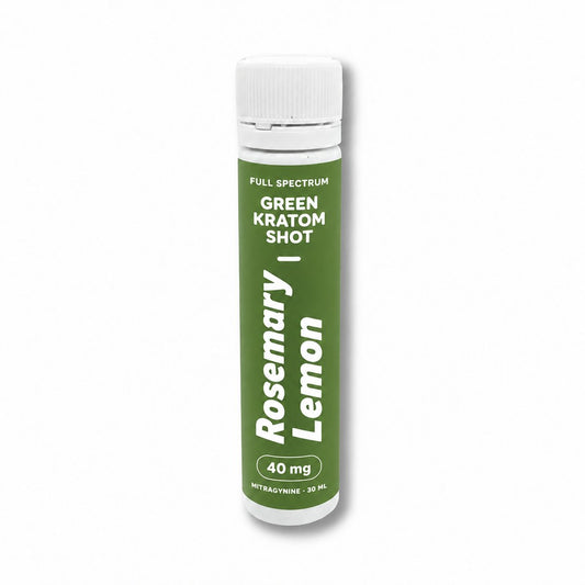 Green kratom shot Rosemary Lemon 40 mg, 30 ml