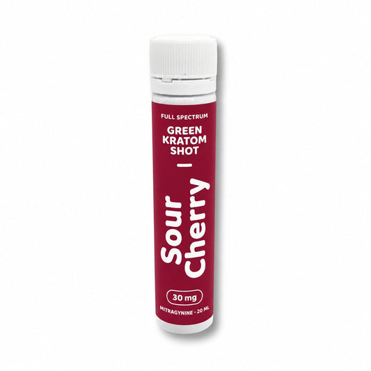 Green kratom shot Sour Cherry 30 mg, 20 ml